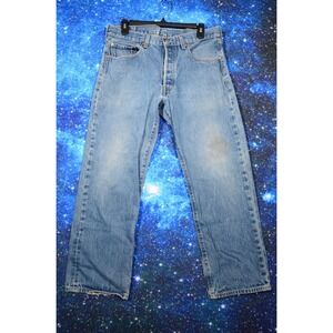 Vintage Levis 501XX Jeans Mens‎ 34x30 Blue Button Fly Denim Made Colombia 90s